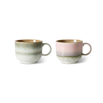 HKLIVING 70s ceramics: tea cup, nova (set of 2)