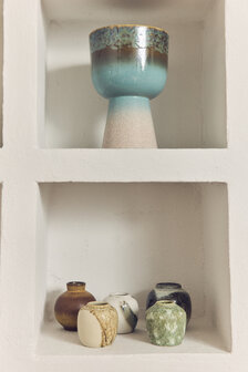 HKLIVING 70s ceramics: small vases, pursuit (set of 5)
