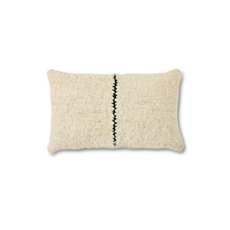 HKLIVING Natural wool striped cushion 50x30 cm 