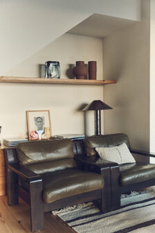 HKLIVING Natural wool striped cushion 50x30 cm 