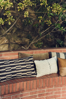 HKLIVING Natural wool striped cushion 50x30 cm 