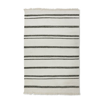 HKLIVING Striped woolen kelim cream, 200x300cm