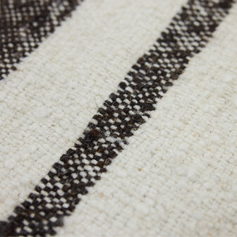 HKLIVING Striped woolen kelim cream, 200x300cm