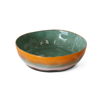 HKLIVING 70s ceramics: pasta bowls golden hour, set of 2