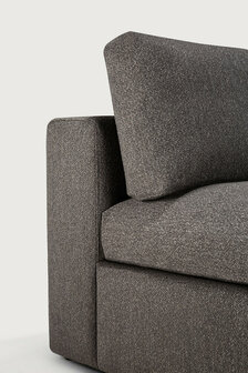 Ethnicraft Mellow Modular Sofa Granite Eco Fabric 1 Seater