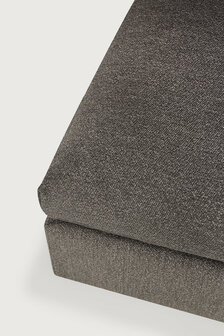 Ethnicraft Mellow Modular Sofa Granite Eco Fabric Footstool