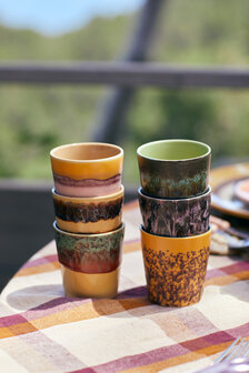 HKLIVING 70s ceramics: coffee mug sunset