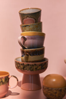 HKLIVING 70s ceramics: cappuccino mug, sunset