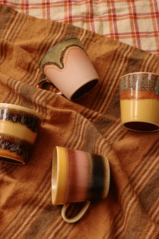 HKLIVING 70s ceramics: cappuccino mug, sunset