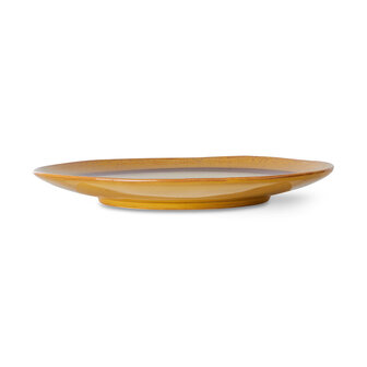 HKLIVING 70s ceramics: dinner plates coconut, set of 2