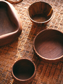 HKLIVING Hand carved bowl M