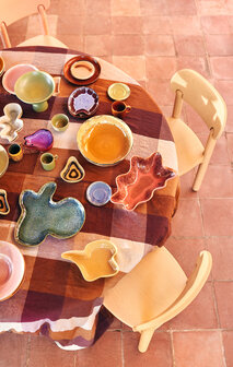 HKLIVING Shell serving bowl coral