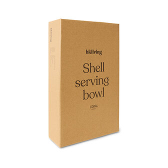 HKLIVING Shell serving bowl coral