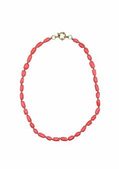 Bonnie Studios Tommy gold pink necklace 