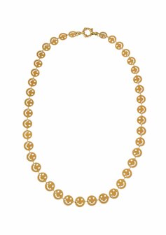 Bonnie Studios Smiley gold necklace