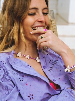 Bonnie Studios Woody shell necklace - mixed