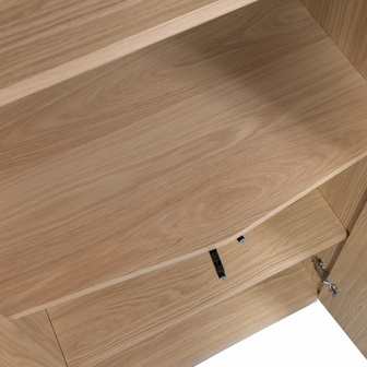 WOOOD Zuma hoge kast 67cm eiken transparant