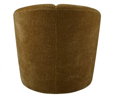 Woood Mojo Draaifauteuil Geweven Ribstof Honing Geel