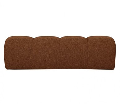 Woood Mojo Eetbankje 164cm Boucl&eacute; Roest Bruin Melange