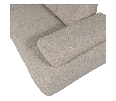 WOOOD Mojo hoekbank boucl&eacute; beige melange