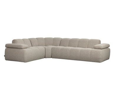 WOOOD Mojo hoekbank boucl&eacute; beige melange