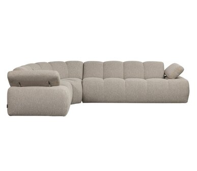 WOOOD Mojo hoekbank boucl&eacute; beige melange