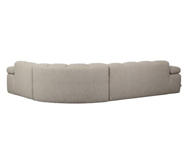 WOOOD Mojo hoekbank boucl&eacute; beige melange rechts
