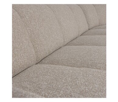 WOOOD Mojo hoekbank boucl&eacute; beige melange rechts