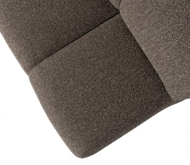 WOOOD Mojo Eetbankje 164cm Met Rugleuning Boucl&eacute; Bruin Melange