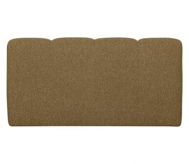 WOOOD Mojo Eetbankje 164cm Met Rugleuning Boucl&eacute; Geel/Bruin Melange