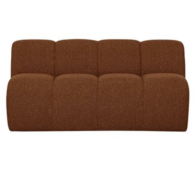 WOOOD MojWOOOD Mojo Eetbankje 164cm Met Rugleuning Boucl&eacute; Roestbruin Melangeo Eetbankje 164cm Met Rugleuning Boucl&amp;#x00e