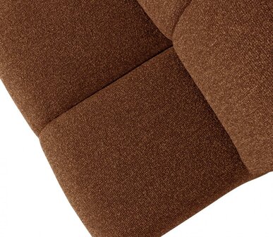 WOOOD Mojo Eetbankje 164cm Met Rugleuning Boucl&eacute; Roestbruin Melange