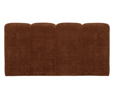 WOOOD Mojo Eetbankje 164cm Met Rugleuning Ribstof Roestbruin