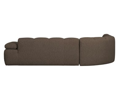 WOOOD Mojo hoekbank boucl&eacute; Bruin melange links