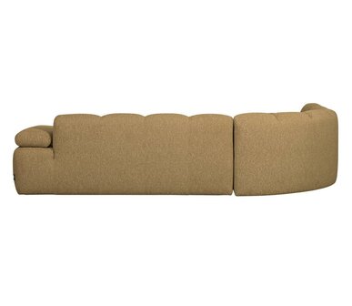 WOOOD Mojo hoekbank boucl&eacute; Geel/Bruin melange links