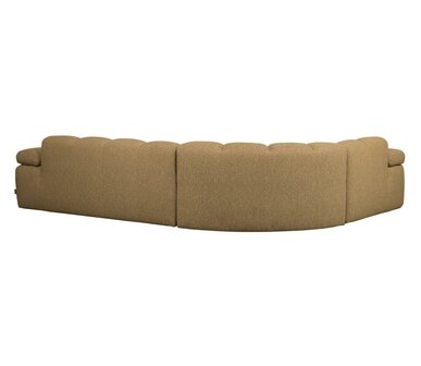 WOOOD Mojo hoekbank boucl&eacute; Geel/Bruin melange links