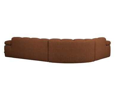 WOOOD Mojo hoekbank boucl&eacute; Roestbruin melange links