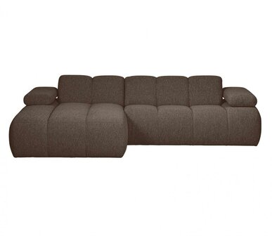 WOOOD Mojo Chaise Longue Boucl&eacute; Bruin Melange Links