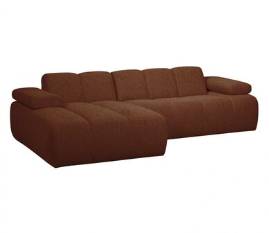 WOOOD Mojo Chaise Longue Boucl&eacute; Roestbruin Melange Links