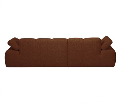 WOOOD Mojo Chaise Longue Boucl&eacute; Roestbruin Melange Links