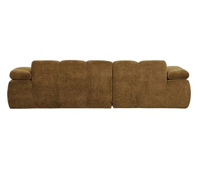 WOOOD Mojo Chaise Longue Geweven Ribstof Honinggeel Links