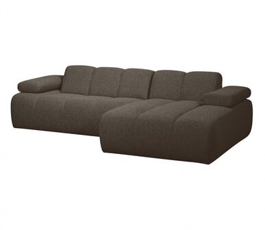 WOOOD Mojo Chaise Longue Boucl&eacute; Bruin Melange Rechts