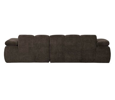 WOOOD Mojo Chaise Longue Geweven Ribstof Bruin Rechts