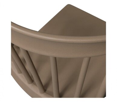 WOOOD Bliss Tuinstoel Met Spijlen Coffee Fiber Bruin Melange