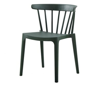 WOOOD Bliss Tuinstoel Met Spijlen Kunstof Army Green