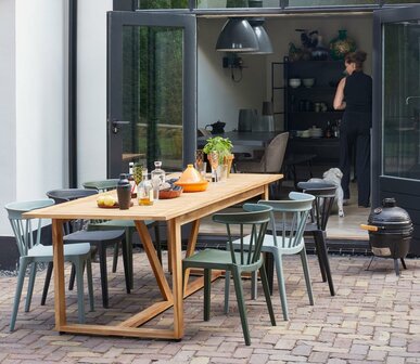 WOOOD Bliss Tuinstoel Met Spijlen Kunstof Army Green