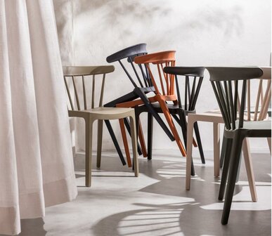 WOOOD Bliss Tuinstoel Met Spijlen Kunstof Army Green