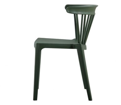 WOOOD Bliss Tuinstoel Met Spijlen Kunstof Army Green