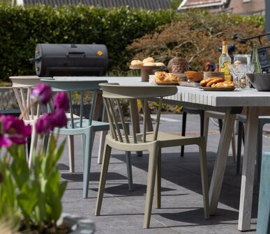 WOOOD Bliss Tuinstoel Met Spijlen Kunstof Jadegroen