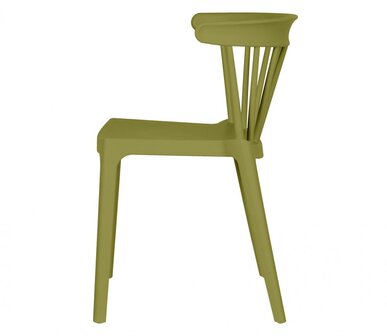 WOOOD Bliss Tuinstoel Met Spijlen Kunstof Matcha Green